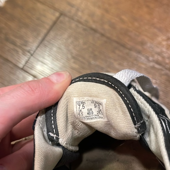 Slip on sneaker van (wade style) black and white with laces - Picture 2 of 4